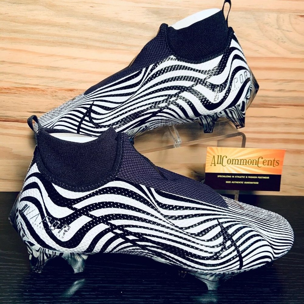 Nike Vapor Edge Pro 360 Men's Football Cleats Zebra NEW